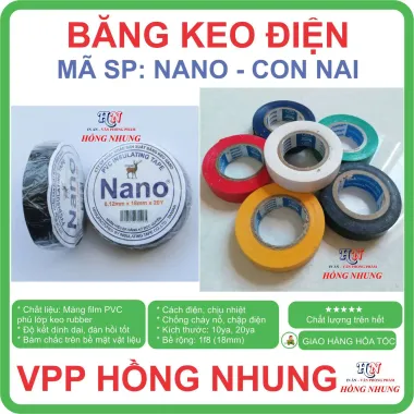 Băng Keo Điện Nano Đen Chống Nước Chịu Nhiệt Cao 10-30 Yard Giá Rẻ 8500đ 4