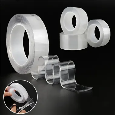 Băng Keo Nano 2 Mặt Siêu Dính Dày 2mm Dán Cố Định Đa Năng Giá Rẻ 18k 5