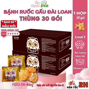 Bánh Gấu Ruốc Thơm Ngon Đậm Vị - 30 Cái, Giá Chỉ 118k, Date Mới 1