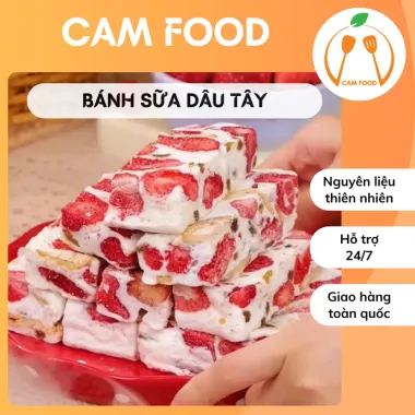 Bánh Sữa Dâu Tây Tươi Mềm Dẻo Giảm 10500đ - Thơm Ngon Sữa Dâu Độc Đáo Chỉ 49850đ