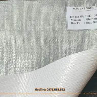 Bạt Nhựa Trắng Đế Ghi Xám 1m x 2m Giá Rẻ - Giảm 16200đ Còn 60000đ 5