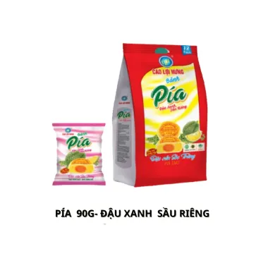 Bịch {12 cái } Bánh Pía Đậu Xanh Sầu Trứng Muối sầu Riêng Cao Lợi Hưng (loại 95g/cái )- BBIA 01 - AnNa. 4