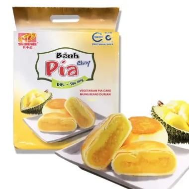 Bịch {12 cái } Bánh Pía Đậu Xanh Sầu Trứng Muối sầu Riêng Cao Lợi Hưng (loại 95g/cái )- BBIA 01 - AnNa. 6