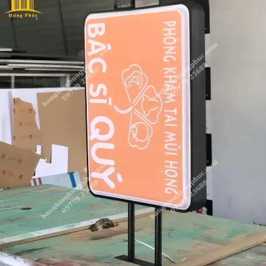 Biển Vẫy Hộp Đèn Chữ Nhật 40x60cm Giá Rẻ - Biển Hiệu Quảng Cáo In Ấn Hoàn Thiện 4
