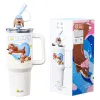 Bình giữ nhiệt Diller D9222 Xiu Doggy Series 1200ml có tay cầm, ống hút giá chỉ 503k 5