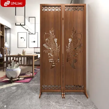 Bình Phong Gỗ Nghệ Thuật Unlimi UP396 - Trang Trí Truyền Thống Hiện Đại Giá Tốt 343k 6