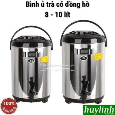 Bình ủ trà giữ nhiệt Inox 304 cao cấp 6-12L có vòi tiện lợi - Giảm giá còn 337500đ 5