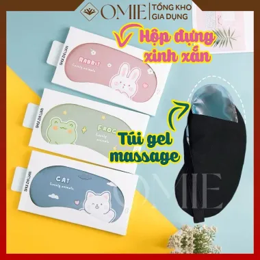 Bịt mắt ngủ bảo vệ mắt CICI KIDS giúp massage thư giãn, hỗ trợ ngủ ngon họa tiết đáng yêu