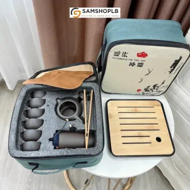 Bộ Ấm Chén Pha Trà Tử Sa Du Lịch Tiện Ích - Giảm 33% Chỉ 139k