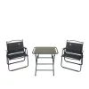 Bộ bàn ghế camping gấp gọn nhôm cao cấp - Ghế cafe du lịch ban công giá chỉ 179k