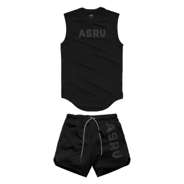 Bộ Đồ Tập Gym Nam ASRV Thoáng Mát Chất Thun Co Giãn Giá Rẻ 168k 6