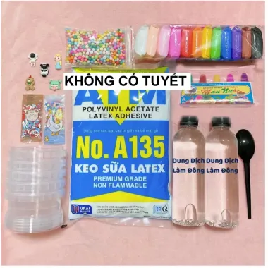 Bộ Kit Slime Cơ Bản BK11 Giá Rẻ 15000đ - Hướng Dẫn Làm Slime Dễ Dàng Cho Học Sinh 3 Bộ Kit Slime Cơ Bản BK11 Giá Rẻ 15000đ - Hướng Dẫn Làm Slime Dễ Dàng Cho Học Sinh 3