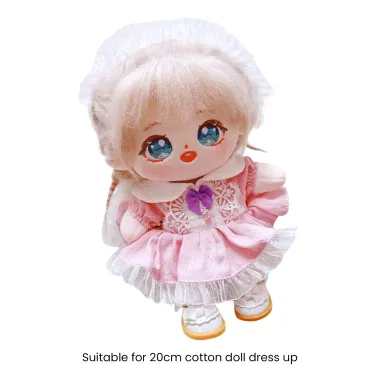 Bộ Quần Áo Búp Bê 20cm Cotton Ren - Quần Lót & Tất Nguyên Chất Giá Rẻ 29869đ 6