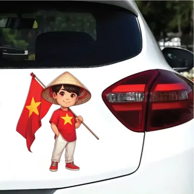 Bộ Tem Dán Xe Máy Ô Tô Giá Rẻ - Set 2 Miếng Dành Cho Thanh Niên Yêu Nước - Giảm 20k 1 Bộ Tem Dán Xe Máy Ô Tô Giá Rẻ - Set 2 Miếng Dành Cho Thanh Niên Yêu Nước - Giảm 20k 1