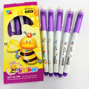 Bút Bebe Dạ Kim Màu Tím Giá Rẻ Chỉ 45500Đ - Hộp 10 Cái Bút Chất Lượng Cao 1 Bút Bebe Dạ Kim Màu Tím Giá Rẻ Chỉ 45500Đ - Hộp 10 Cái Bút Chất Lượng Cao 1