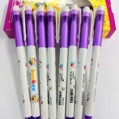 Bút Bebe Dạ Kim Màu Tím Giá Rẻ Chỉ 45500Đ - Hộp 10 Cái Bút Chất Lượng Cao