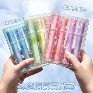 Bút đánh dấu Highlight dạng son ICE lấp lánh - Giảm giá chỉ còn 20000đ 6