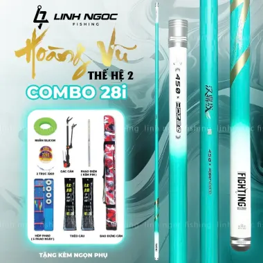 Cần Câu Đài Handing Hoàng Vũ 5H TH2 - Combo Chuyên Rô Riếc Chép Giá Rẻ 110k 1