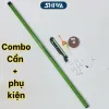 Cần câu tay rút trúc xanh 2m7,3m6,4m5,5m4,6m3 kèm bộ phụ kiện siêu tiện lợi 3