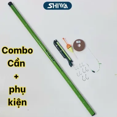 Cần câu tay rút trúc xanh 2m7,3m6,4m5,5m4,6m3 kèm bộ phụ kiện siêu tiện lợi