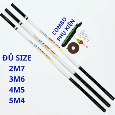 Cần câu tay rút trúc xanh 2m7,3m6,4m5,5m4,6m3 kèm bộ phụ kiện siêu tiện lợi