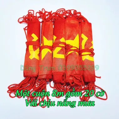 Cờ Dây Tổ Quốc Đảng 2 Mặt In Lụa Satanh 10m Giá Rẻ 68000đ Trang Trí 6