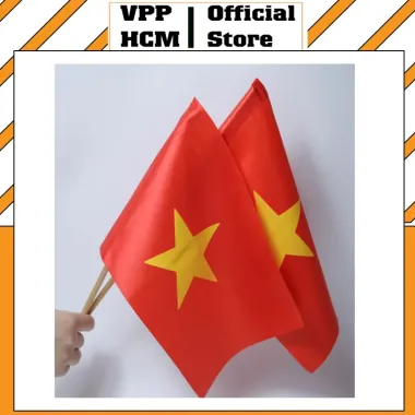 Cờ Vẫy Cầm Tay In 2 Mặt HCM - Combo 5 Cái Giá Rẻ Chỉ 19900đ Thay 24079đ 1