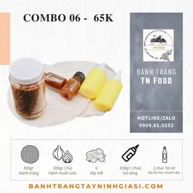 [COMBO 149K] Bánh Tráng Phơi Sương (Kèm Ruốc Tép Hành Phi, Bơ Chai, Xốt & Tóp Mỡ) 1