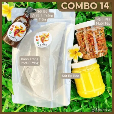 [COMBO 149K] Bánh Tráng Phơi Sương (Kèm Ruốc Tép Hành Phi, Bơ Chai, Xốt & Tóp Mỡ) 4