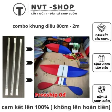 Combo Cáp Quang Làm Diều Sáo – Đại Trà, Song Vân, Chính Mỹ, Mẹ Bồng Con, Đuôi Cá | 2m | 1m7 | 1m5 | 1m | 80cm 3