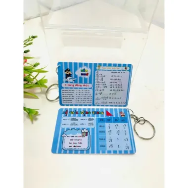 Combo Móc Khoá Hoá Học & Toán Học - Bảng Tuần Hoàn Các Nguyên Tố HH & Hoá Trị - Hệ Thức Lượng & HĐT