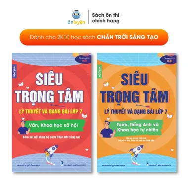 Combo Sách Lớp 7: Toán, Anh, KHTN & Ngữ Văn 7 - Đọc Hiểu, Làm Văn - Tất Cả Bộ Sách - Giảm 20%