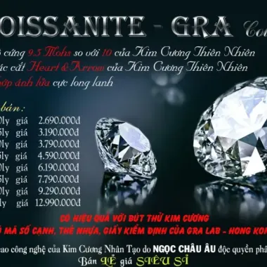 Đá Moissanite Giả Kim Cương Rời Trồng Trọt Nhân Tạo Giá Cạnh Tranh 74800đ 4