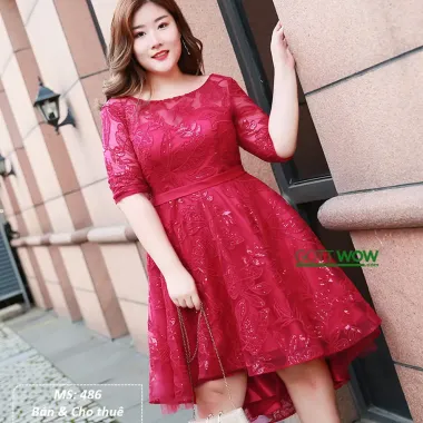 Đầm Đen Đỏ Bigsize Giá Cực Sốc - Giảm Từ 312k Còn 260k - DOLPHIN BIGSIZE 1