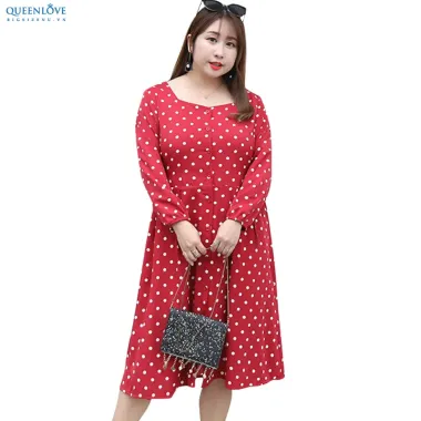 Đầm Đen Đỏ Bigsize Giá Cực Sốc - Giảm Từ 312k Còn 260k - DOLPHIN BIGSIZE 3