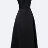 Đầm yếm đen NORA DRESS dáng xòe voan dự tiệc sang trọng, tặng quần, giá chỉ 412500đ 6