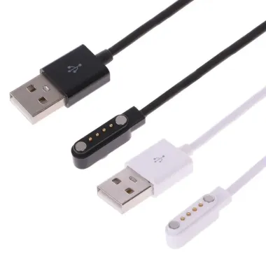 Dây Cáp Sạc USB Cho Đồng Hồ Thông Minh KW88 KW18 GT88 G3 - Sạc Nhanh 4 Pin Giá Rẻ