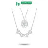 Dây Chuyền Bạc Nữ Halcyon Cỏ Bốn Lá, Vòng Cổ Bạc Nữ Moonz Silver S925, Trắng Sáng 1