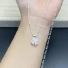 Dây Chuyền Bạc Nữ Halcyon Cỏ Bốn Lá, Vòng Cổ Bạc Nữ Moonz Silver S925, Trắng Sáng