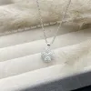 Dây Chuyền Bạc Nữ Halcyon Cỏ Bốn Lá, Vòng Cổ Bạc Nữ Moonz Silver S925, Trắng Sáng 5