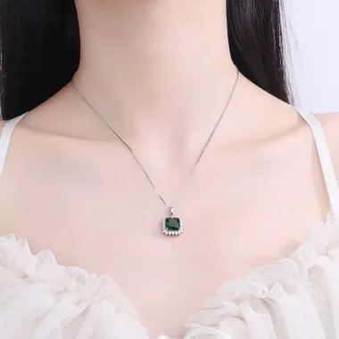 Dây Chuyền Ngọc Lục Bảo Kim Cương Sang Trọng Cho Nữ Giá 41169đ - Giảm 9891đ 6