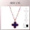 Dây chuyền SISUOS Dual Lucky Leaves Necklace Rose Gold