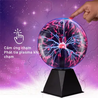 Đèn Để Bàn Kính Plasma Phong Cách - Quả Cầu Ma Thuật Giá Shock Chỉ 136620 VND