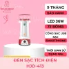 Đèn sạc tích điện đa năng HJD-413 giá rẻ chỉ 425k - Chiếu sáng mọi không gian