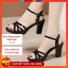 Dép Nữ Cao Gót Quai Bản H Gót Vuông 3-8 Phân Khuyến Mãi 105470k KH-09 4
