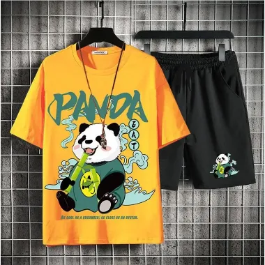 Đồ Thể Thao Nam Nữ Unisex - Quần Short Áo Thun Gấu Trúc PANDA Ulzzang Giá Sốc 69k