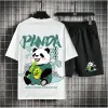 Đồ Thể Thao Nam Nữ Unisex - Quần Short Áo Thun Gấu Trúc PANDA Ulzzang Giá Sốc 69k 3