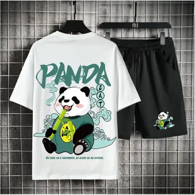 Đồ Thể Thao Nam Nữ Unisex - Quần Short Áo Thun Gấu Trúc PANDA Ulzzang Giá Sốc 69k 3 Đồ Thể Thao Nam Nữ Unisex - Quần Short Áo Thun Gấu Trúc PANDA Ulzzang Giá Sốc 69k 3