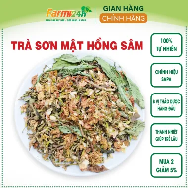 [Freeship] Trà Sơn Mật Hồng Dưỡng Tâm SaPa Mix 7 Vị Siêu Ngon (Cỏ Ngọt , Hoa Nhài , Cúc Chi , Lá Dứa , Sơn Mật , 5