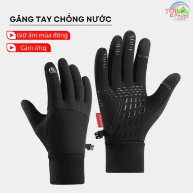 Găng Tay Chống Nước Cảm Ứng Unisex - Giữ Ấm Đi Xe Máy Nam Nữ Giá Rẻ 1